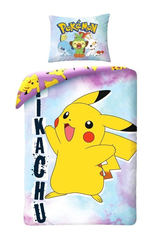 HALANTEX Povlečení Pokémon Pikachu Smile Bavlna, 140/200, 70/90 cm - Povlečení licenční