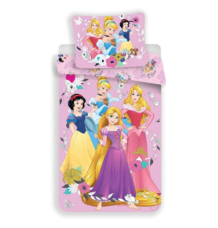 JERRY FABRICS Povlečení Princess pink 02 Bavlna, 140/200, 70/90 cm | Dětský textil a doplňky