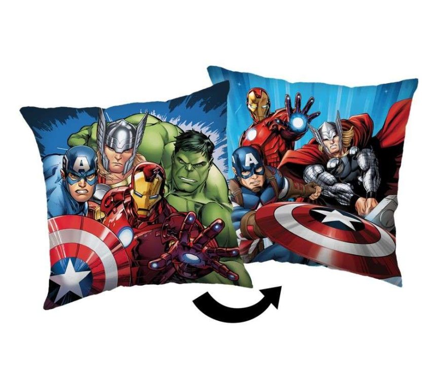 JERRY FABRICS Mikroplyšový povlak na polštářek Avengers Heroes 03 Polyester, 40/40 cm - povláčky na polštářky