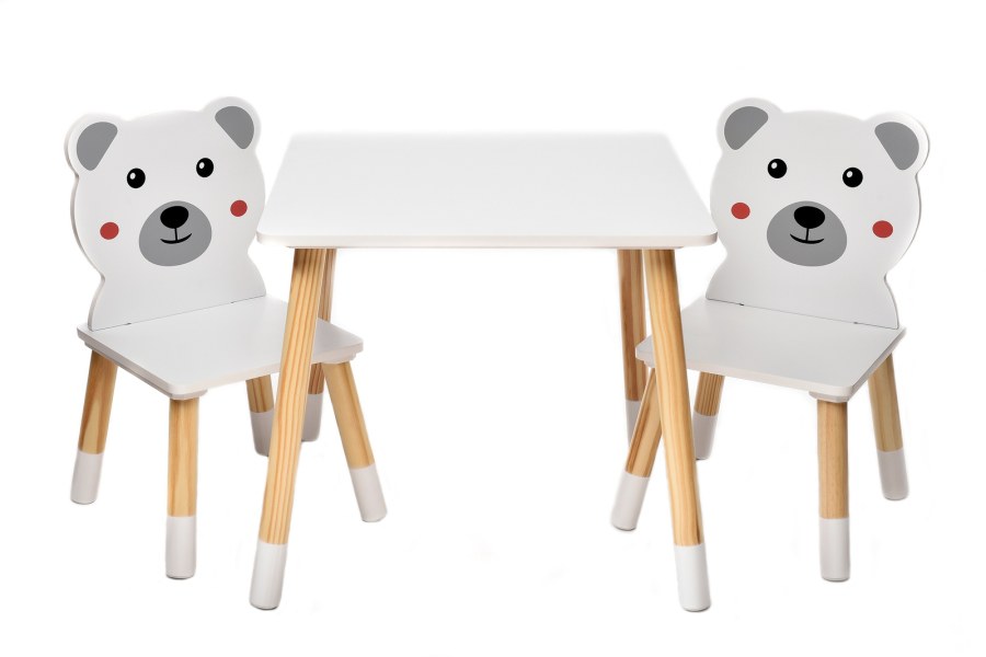 Dětský stůl s židlemi Medvídek - Dětské stoly a židle