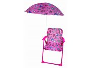 Dětská campingová židlička Jednorožec růžový