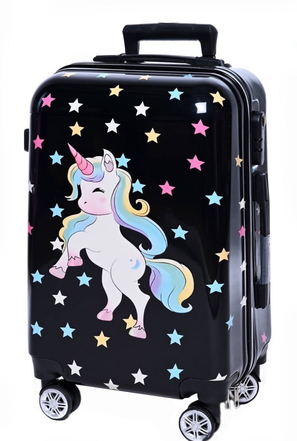 Dětský cestovní kufr Unicorn s hvězdami 45l - Dětské kufry