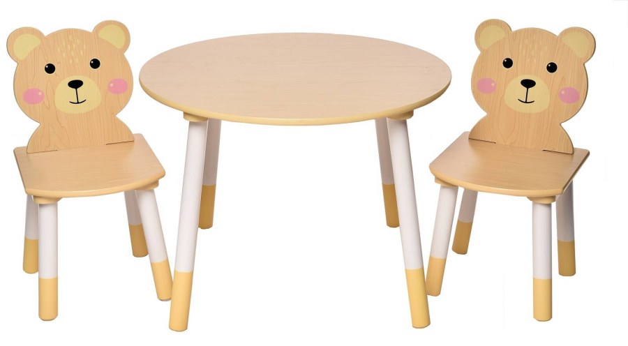 Dětský stůl s židlemi Méďa - Dětské stoly a židle