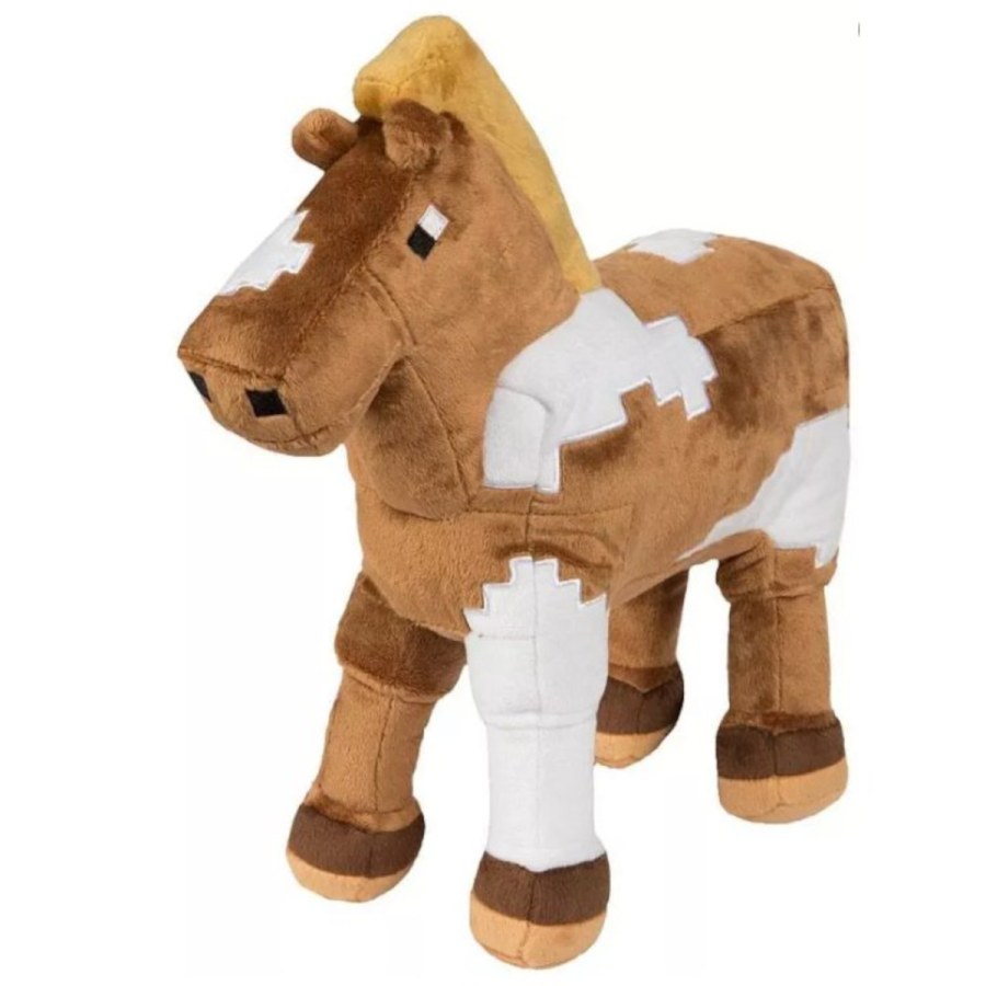 Plyšová hračka Minecraft hnědý kůň 21cm - Plyšové hračky