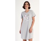 Dámské domácí šaty s krátkým rukávem Ježci Ženy - Dámské noční košile - Dámské noční košile s krátkým rukávem