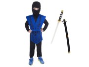 Dětský kostým Ninja modrý s katanou 116-128 M Párty a karneval - Dětské kostýmy