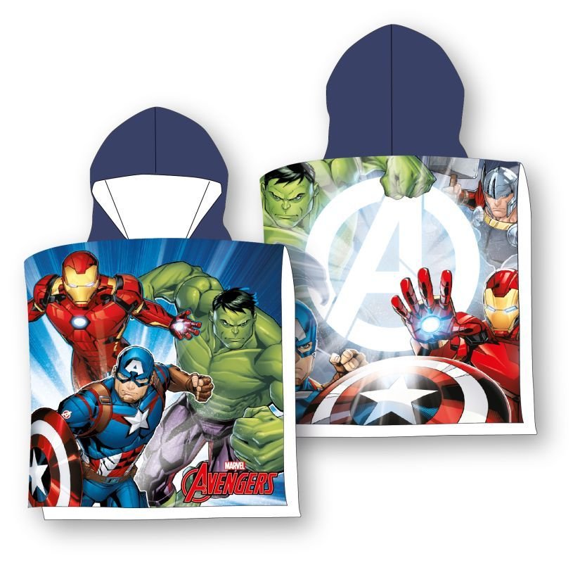 FARO Pončo Avengers Bavlna - Froté, 55/110 cm | Dětský textil a doplňky