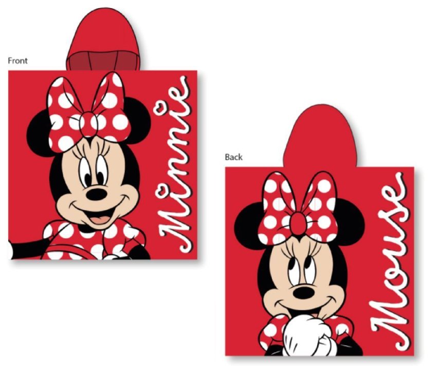 FARO Pončo Minnie red Bavlna - Froté, 55/110 cm | Dětský textil a doplňky