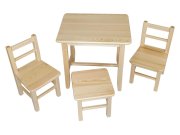 Dětský stůl se třemi židlemi Wood