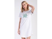 Dámská noční košile s krátkým rukávem Želva Ženy - Dámské noční košile - Dámské noční košile s krátkým rukávem