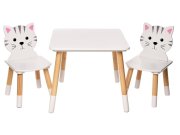 Dětský stůl s židlemi Kočička Dětské stoly a židle