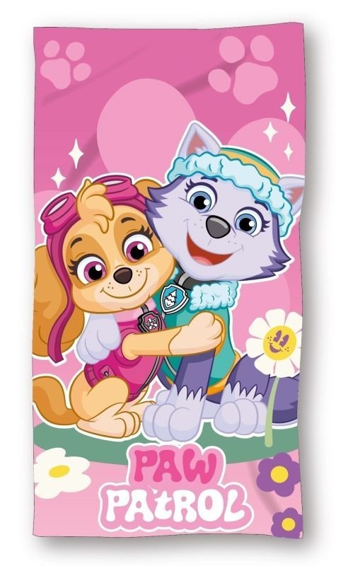 FARO Osuška Paw Patrol pink Bavlna - Froté, 70/140 cm - plážové osušky