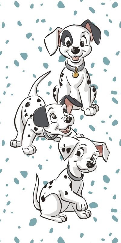 JERRY FABRICS Osuška 101 Dalmatianů Play Bavlna - Froté, 70/140 cm - plážové osušky