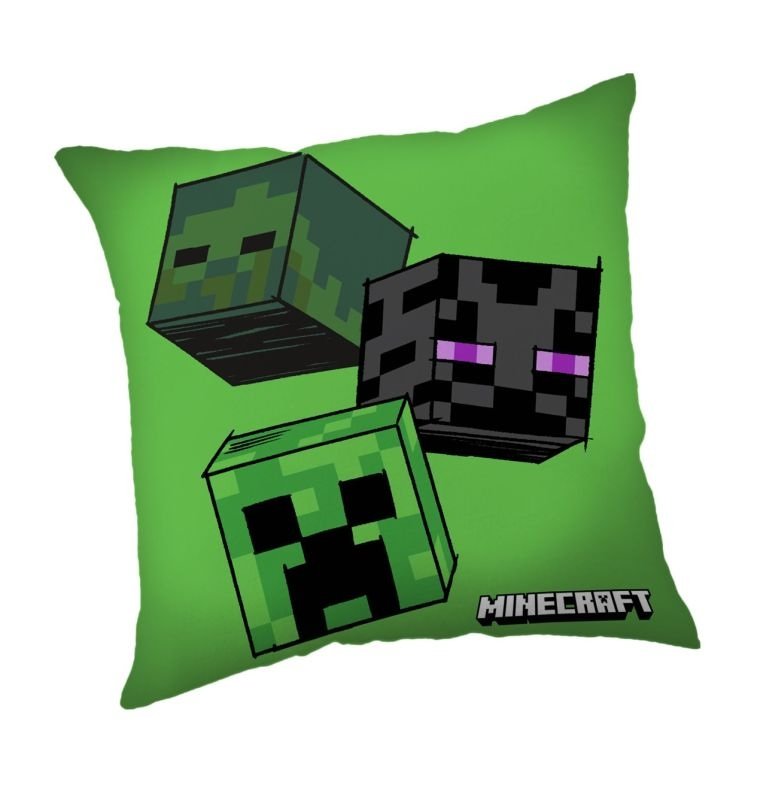 JERRY FABRICS Polštářek Minecraft The Mobs Polyester, 40/40 cm - polštářky s výplní