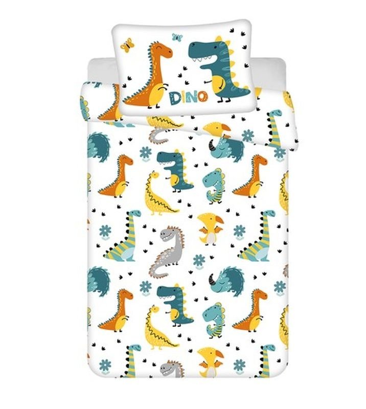 JERRY FABRICS Povlečení do postýlky Dino World baby Bavlna, 100/135, 40/60 cm - Povlečení do postýlky