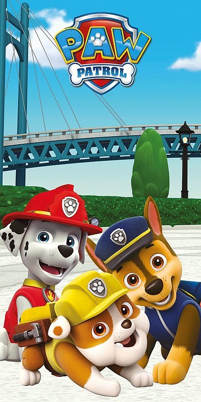 JERRY FABRICS Osuška Paw Patrol 0 Bavlna - Froté, 60 70/140 cm - plážové osušky