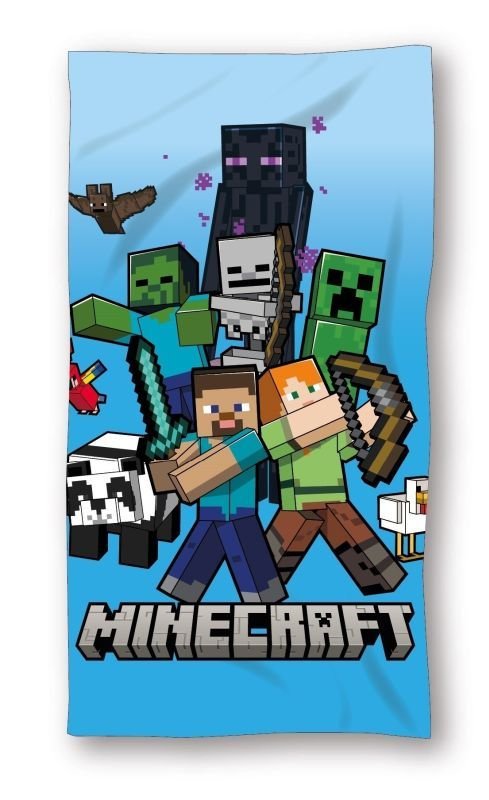 FARO Osuška Minecraft blue Bavlna - Froté, 70/140 cm - plážové osušky