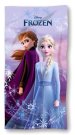 FARO Osuška Micro Ledové Království Anna a Elsa Polyester, 70/140 cm