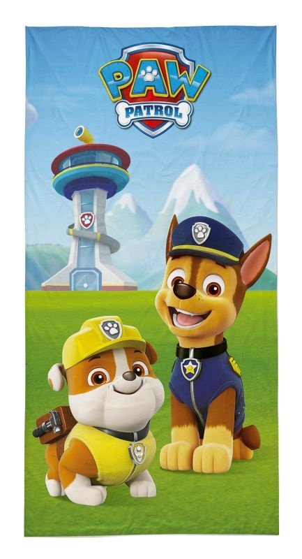 DETEXPOL Osuška Paw Patrol Chase a Rubble Bavlna - Froté, 70/140 cm - plážové osušky