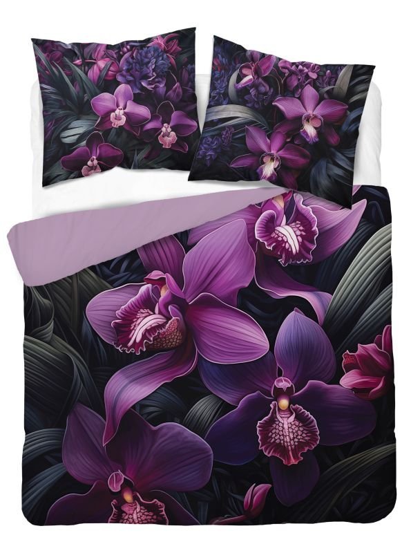 DETEXPOL Francouzské povlečení Orchidej Bavlna, 220/200, 2x70/80 cm - Povlečení klasické vzory