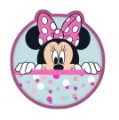 JERRY FABRICS Tvarovaný mikroplyšový polštářek Minnie Dots 02Polyester, 32 cm