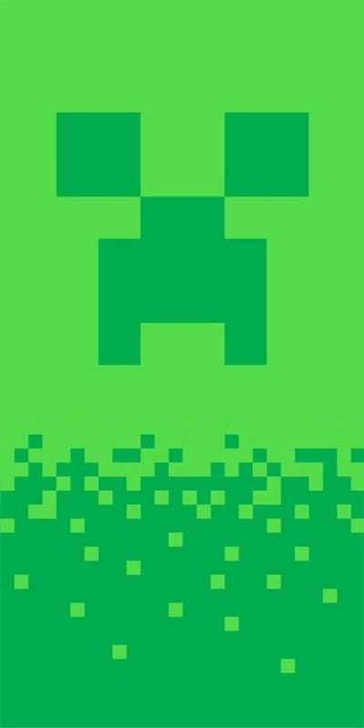 JERRY FABRICS Osuška Minecraft Digital Creeper Bavlna - Froté, 70/140 cm - plážové osušky