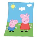 HERDING Fleece deka Peppa Pig Polyester, 130/160 cm