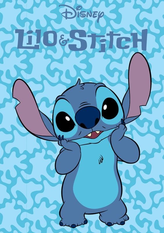 FARO Fleece deka Lilo and Stitch modrá Polyester, 100/140 cm - fleece deky