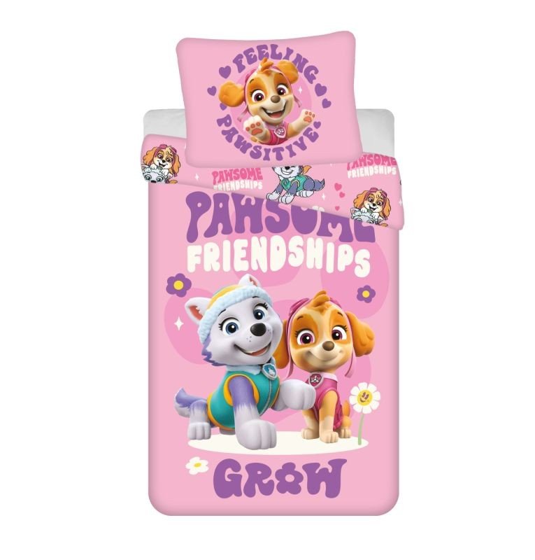 JERRY FABRICS Povlečení Paw Patrol PP484 micro Polyester - mikrovlákno, 140/200, 70/90 cm - Povlečení licenční