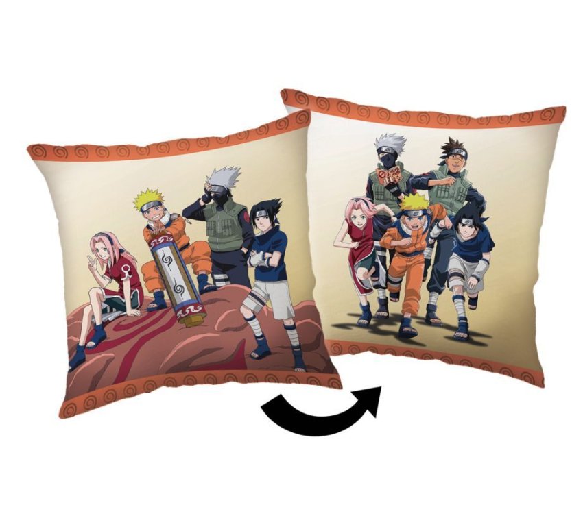 JERRY FABRICS Polštářek Naruto 03 Polyester, 40/40 cm - polštářky s výplní