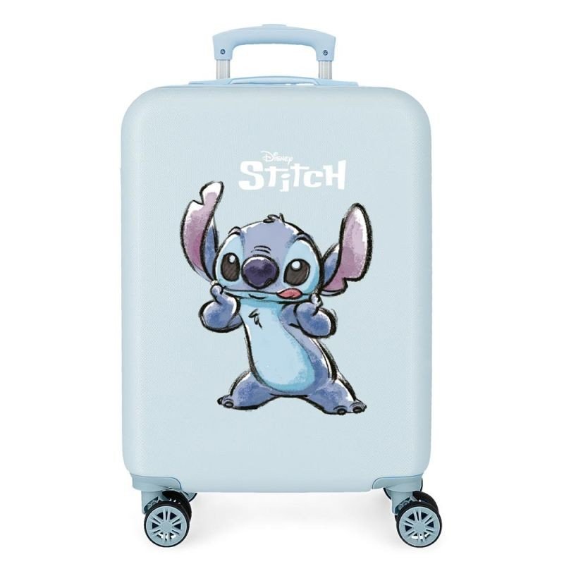 JOUMMABAGS Cestovní kufr ABS Lilo and Stitch Face ABS plast, 55 cm - Kufry Joummabags