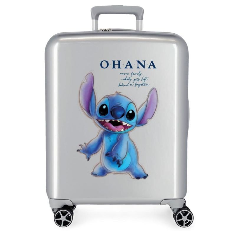 JOUMMABAGS Cestovní kufr ABS Lilo and Stitch Ohana ABS plast, 55 cm - Kufry Joummabags