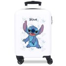 JOUMMABAGS Cestovní kufr ABS Lilo and Stitch Happy white ABS plast, 50 cm