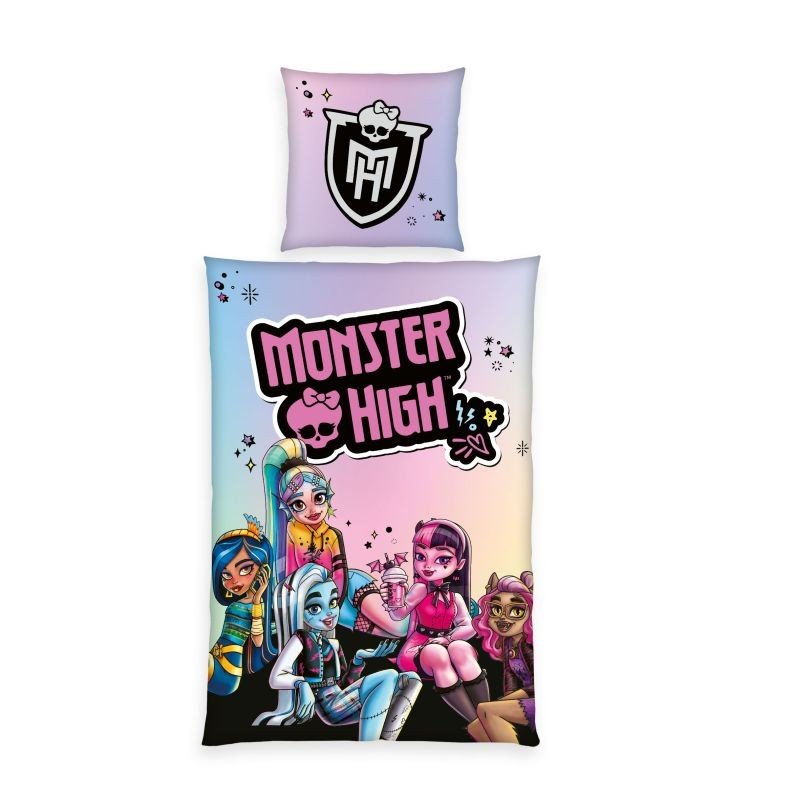 HERDING Povlečení Monster High Bavlna, 140/200, 70/90 cm - Povlečení licenční