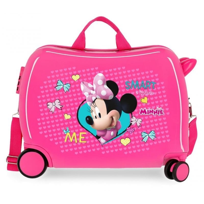 JOUMMABAGS Dětský kufřík na kolečkách Minnie Happy MAXI ABS plast, 50x38x20 cm, objem 34 l - kufry - odrážedla