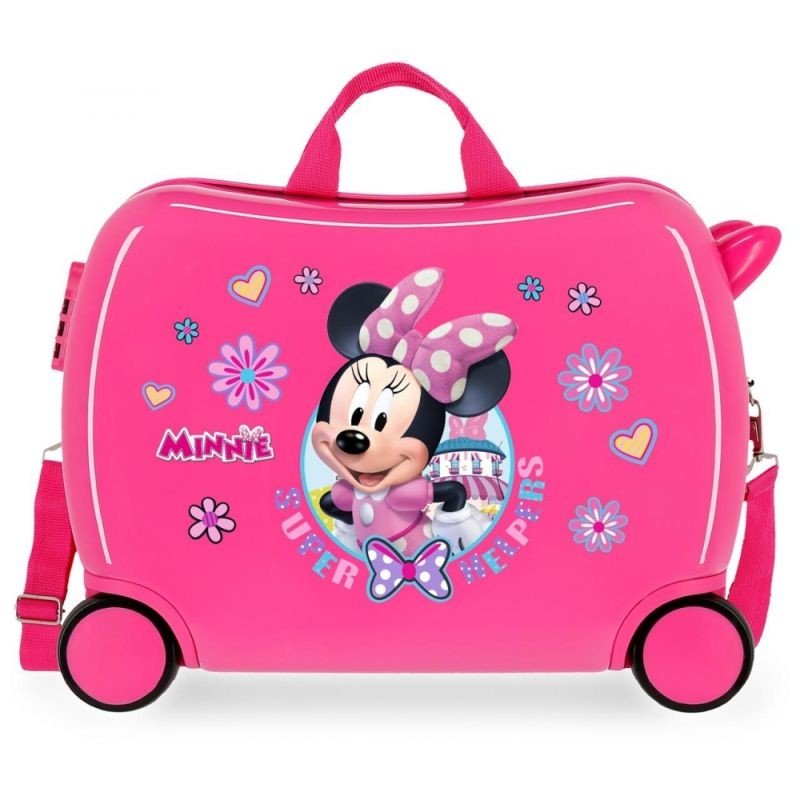 JOUMMABAGS Dětský kufřík na kolečkách Minnie Super Helpers MAXI ABS plast, 50x38x20 cm, objem 34 l - kufry - odrážedla