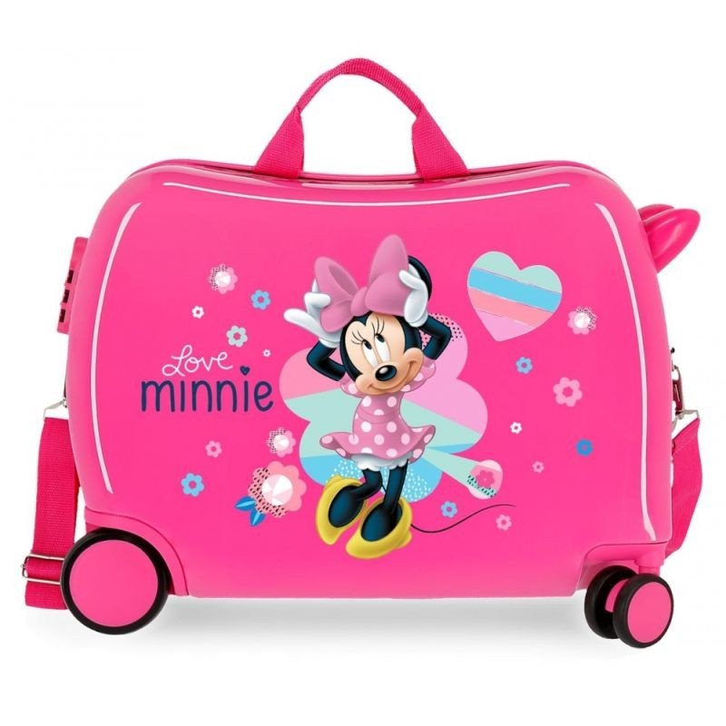 JOUMMABAGS Dětský kufřík na kolečkách Minnie Love MAXI ABS plast, 50x38x20 cm, objem 34 l - kufry - odrážedla