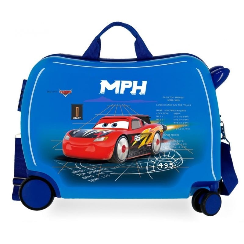 JOUMMABAGS Dětský kufřík na kolečkách Cars Rocket Racing MAXI ABS plast, 50x38x20 cm, objem 34 l - kufry - odrážedla