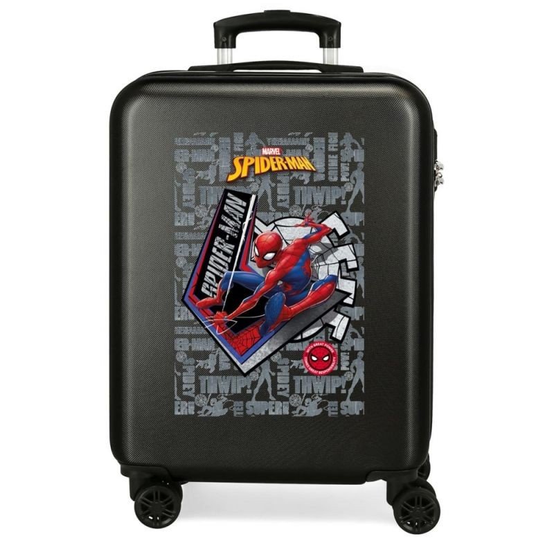 JOUMMABAGS Cestovní kufr ABS Spiderman Great Power black ABS plast, 55 cm - kufry pro děti