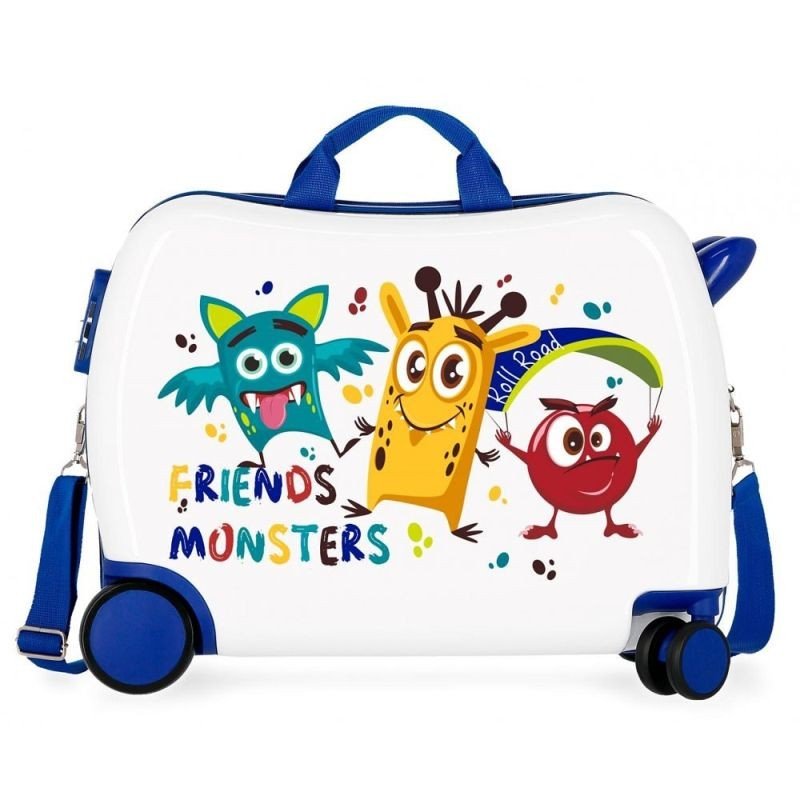 JOUMMABAGS Dětský kufřík na kolečkách Roll Road Little Me Friends MAXI ABS plast, 50x38x20 cm, objem 34 l - kufry - odrážedla