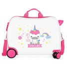 JOUMMABAGS Dětský kufřík na kolečkách Roll Road Little Me Unicorn MAXI ABS plast, 50x38x20 cm, objem 34 l