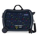 JOUMMABAGS Dětský kufřík na kolečkách Enso Gamer Navy MAXI ABS plast, 50x38x20 cm, objem 34 l