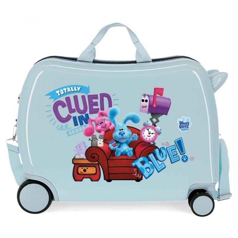 JOUMMABAGS Dětský kufřík na kolečkách Blues Clues Totally Clued MAXI ABS plast, 50x38x20 cm, objem 34 l - kufry - odrážedla