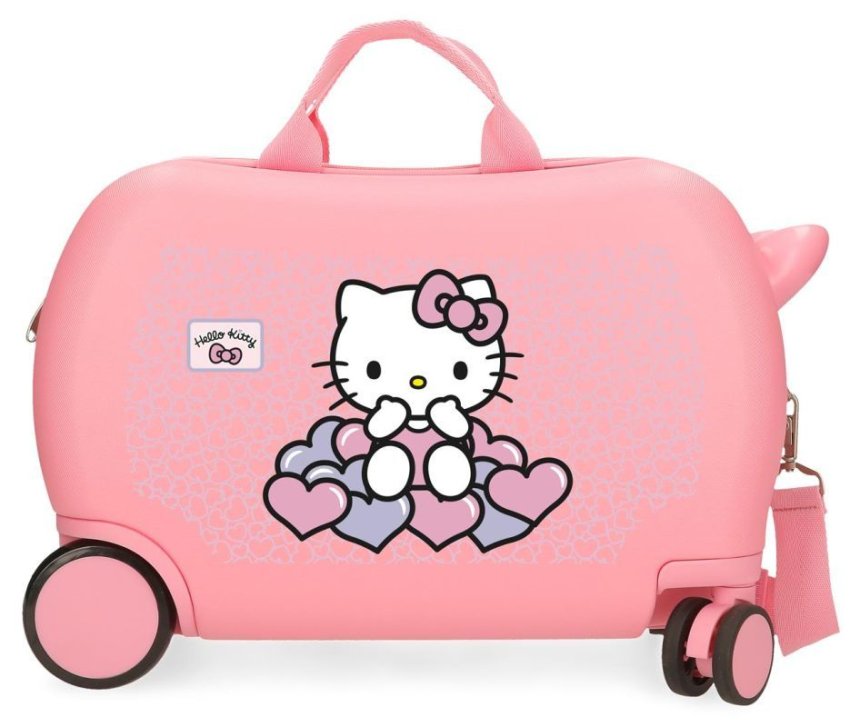 JOUMMABAGS Dětský kufřík na kolečkách Hello Kitty Hea ABS plast, 45 cm - kufry - odrážedla