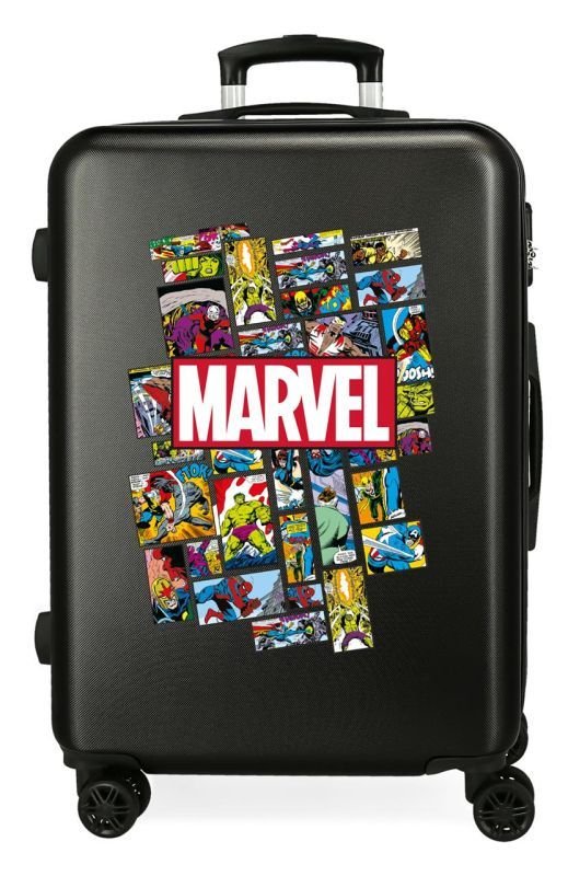 JOUMMABAGS Cestovní kufr ABS Comic Marvel Black ABS plast, 68 cm - Kufry Joummabags