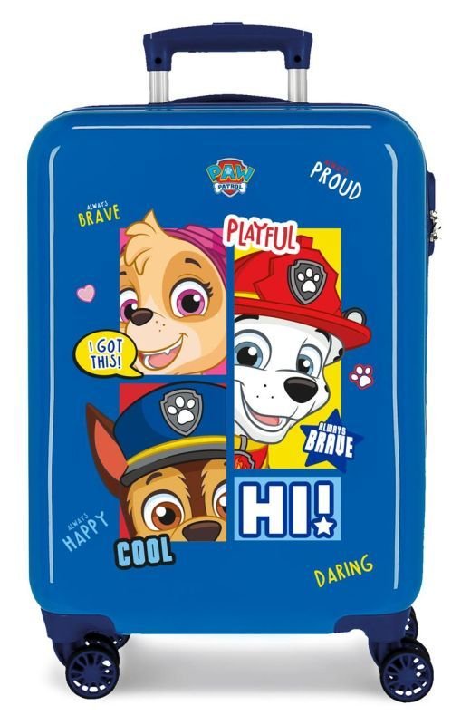 JOUMMABAGS Cestovní kufr ABS Paw Patrol Be Happy ABS plast, 55 cm - kufry pro děti