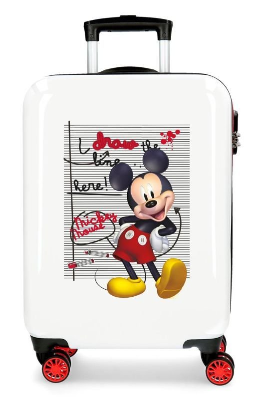 JOUMMABAGS Cestovní kufr ABS Mickey Draw the Line ABS plast, 55 cm - Kufry Joummabags