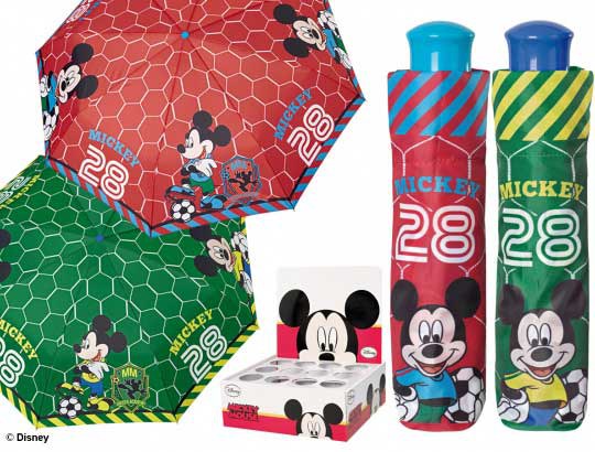 Dječji sklopivi kišobran Mickey Mouse, velikost 108 cm - Akcija sve za 1 Euro