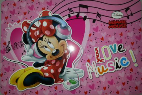 Podmetač za stol Minnie Music LP2027, dimenzije 42 x 30 cm - Akcija sve za 1 Euro