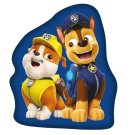 JERRY FABRICS Tvarovaný mikroplyšový polštářek Paw Patrol Blue Polyester, 31x28 cm